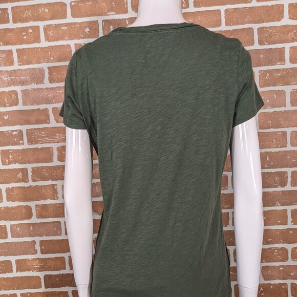 Eddie Bauer Olive Tee - Picture 3 of 5